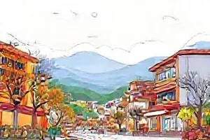 山海拾遗封面：摊开的山海异兽图谱与压在上面的放大镜