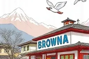 玻璃温室封面：温室里垂下的藤蔓与搁在木架上的洒水壶