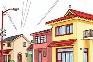 无声广播封面：傍晚云层下矗立的广播塔与拉长的塔影
